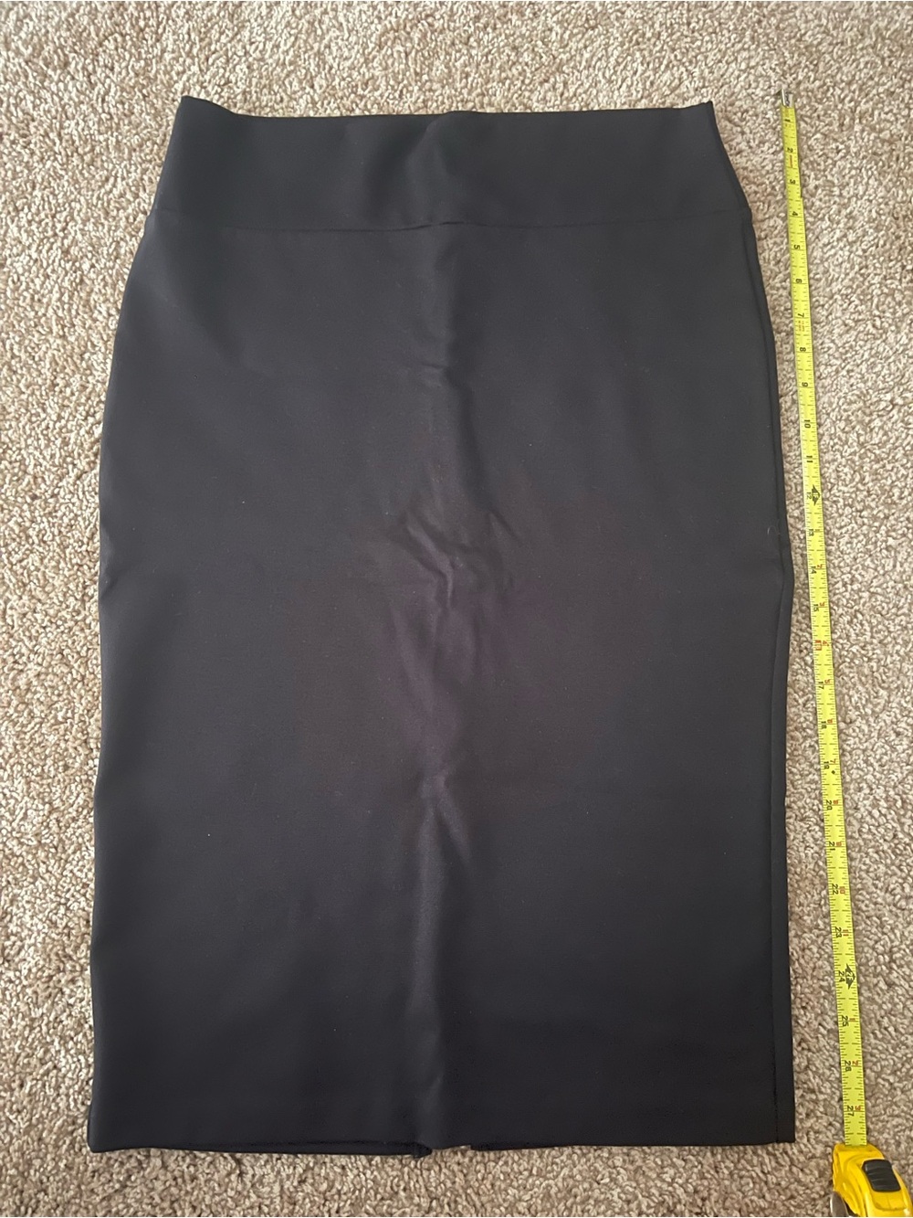 (2pk) Women’s Classic Solid Black Pencil Skirts Bundle